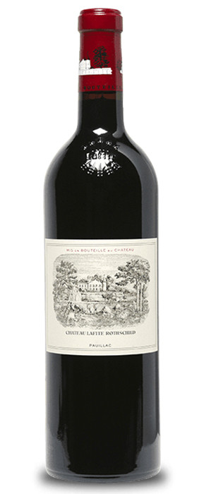 Botella del vino tinto Château Lafite Rothschild 2017