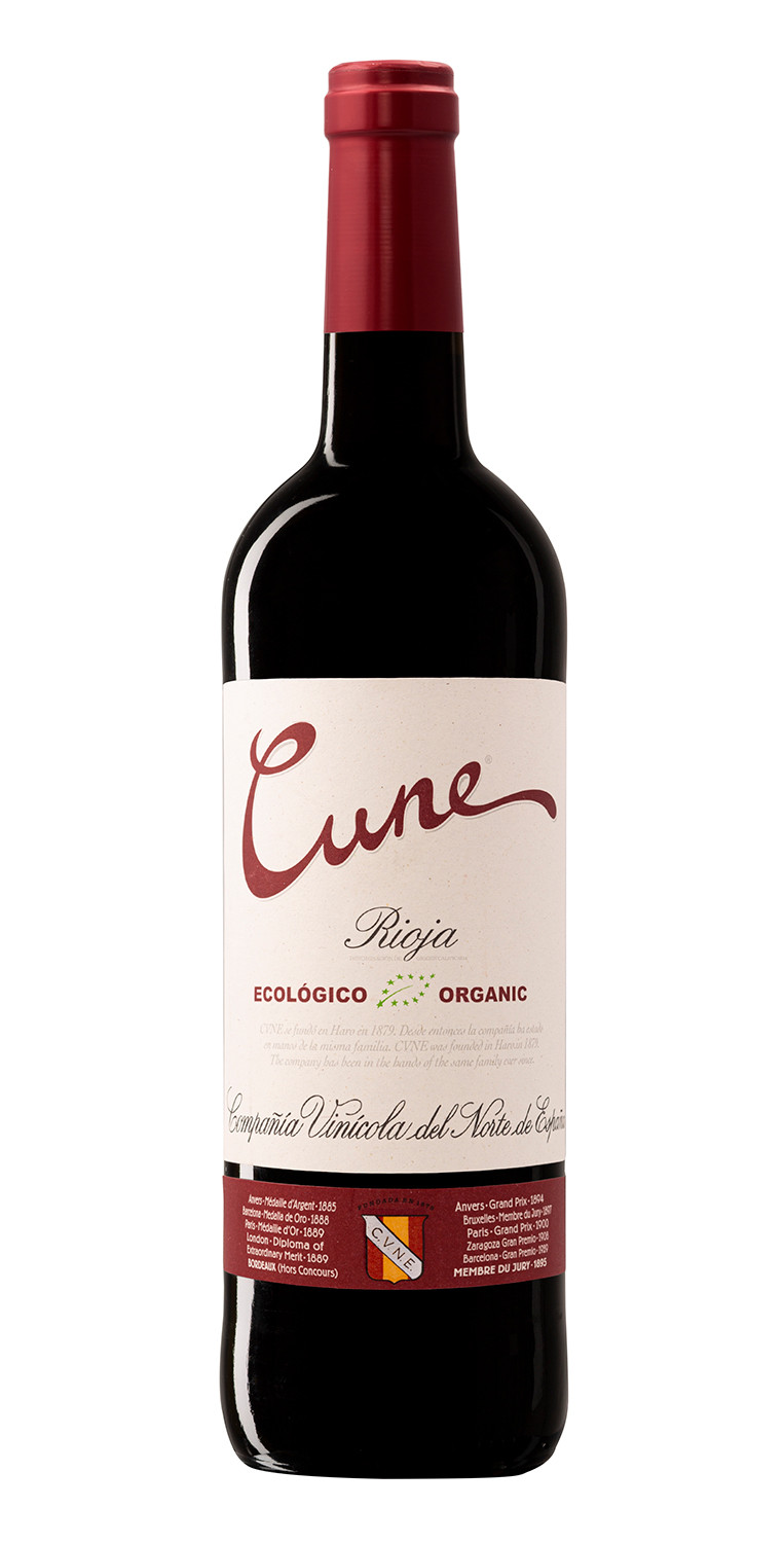 Botella del vino tinto Cune Ecológico 2021