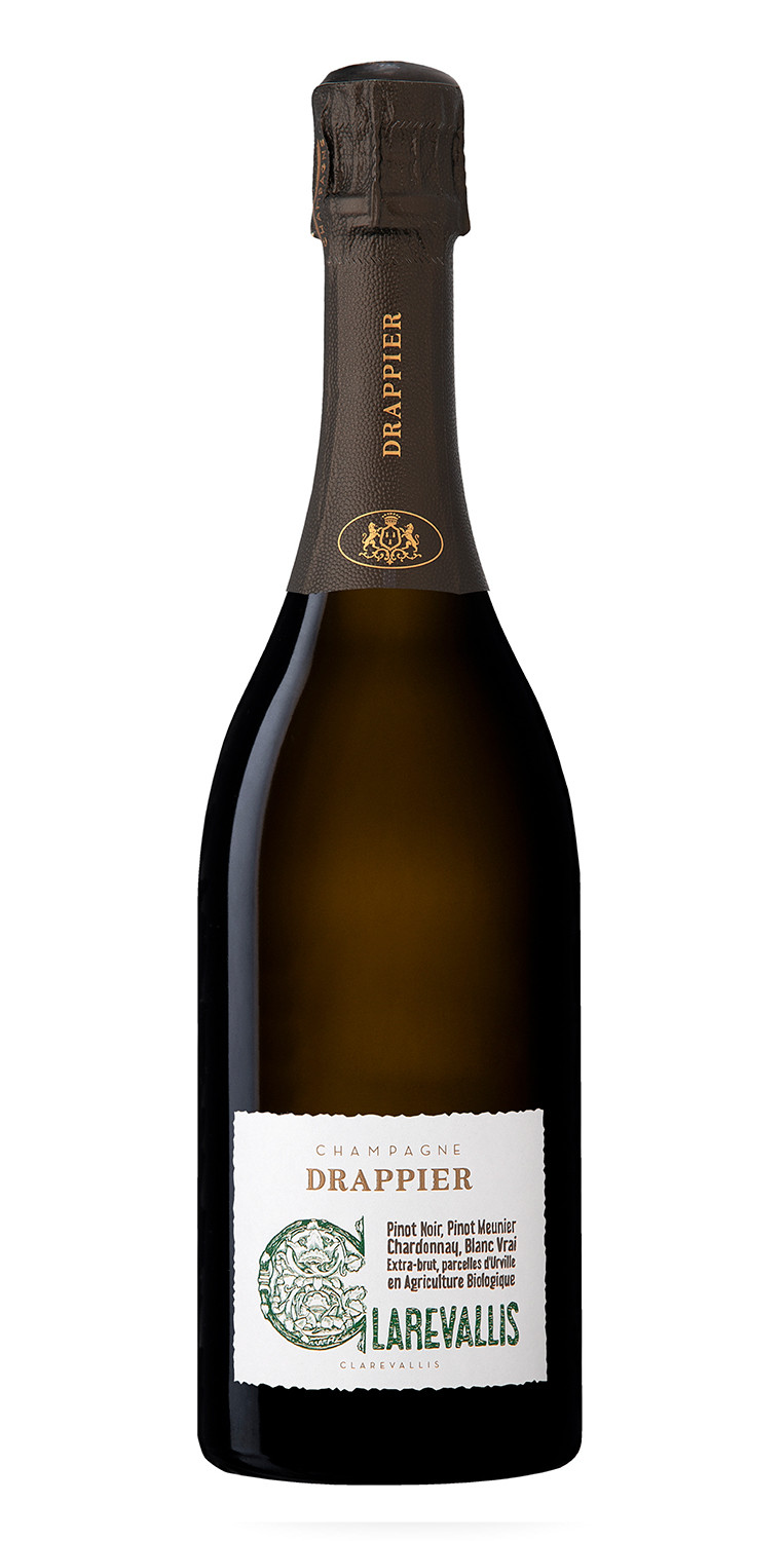 Botella de Champagne Drappier Clarevallis Extra Brut