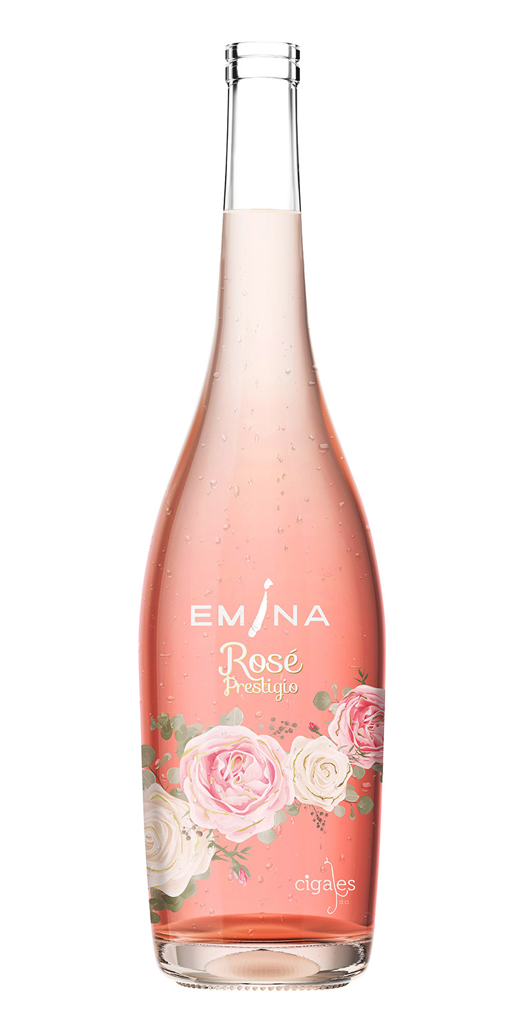 Botella del vino Emina Rosé Prestigio 2021