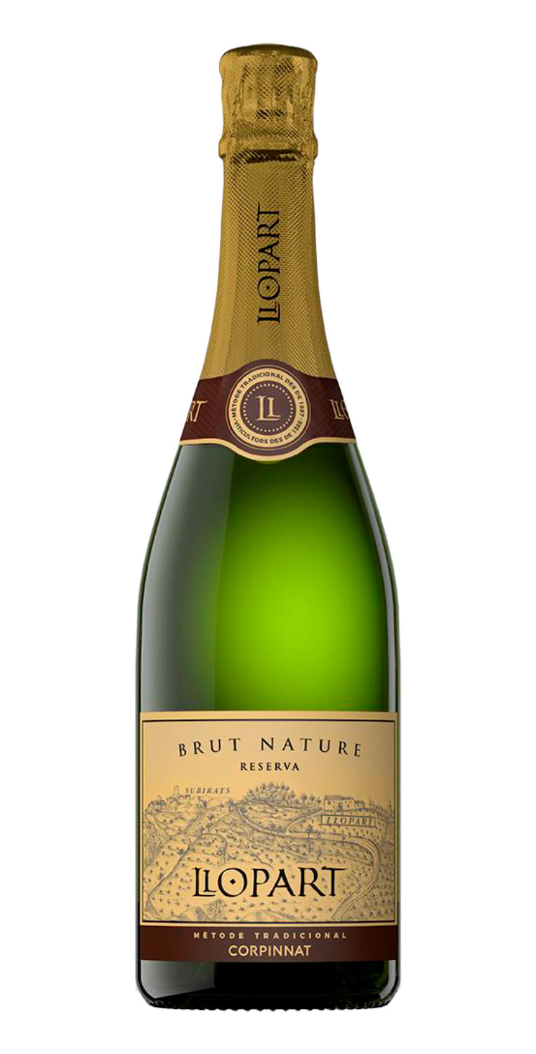 Botella del vino espumoso Llopart Brut Nature Reserva 2018