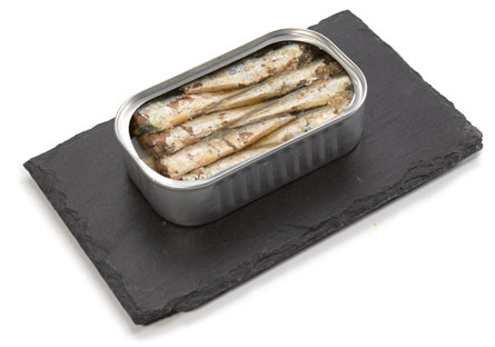 Sardinillas en aceite de oliva con pimiento de Padrón La Vieira