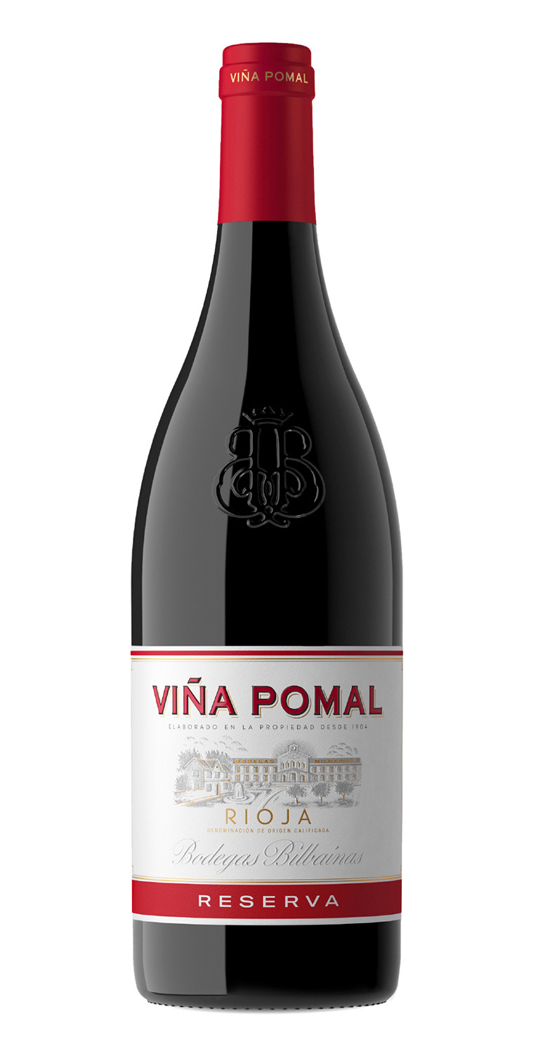 Botella del vino Viña Pomal Reserva 2016