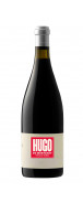 Botella del vino tinto Hugo 2018