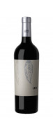 Botella del vino tinto Laya 2022