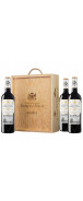3 botellas de Marqués de Riscal Reserva en estuche de madera