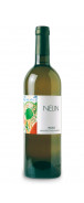 Botella del vino blanco Nelin 2018