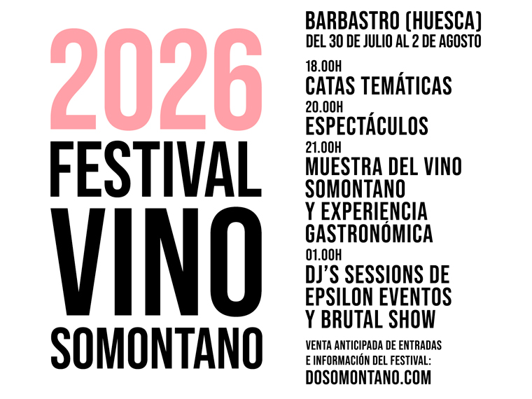 Regalamos entradas para el Festival Vino Somontano